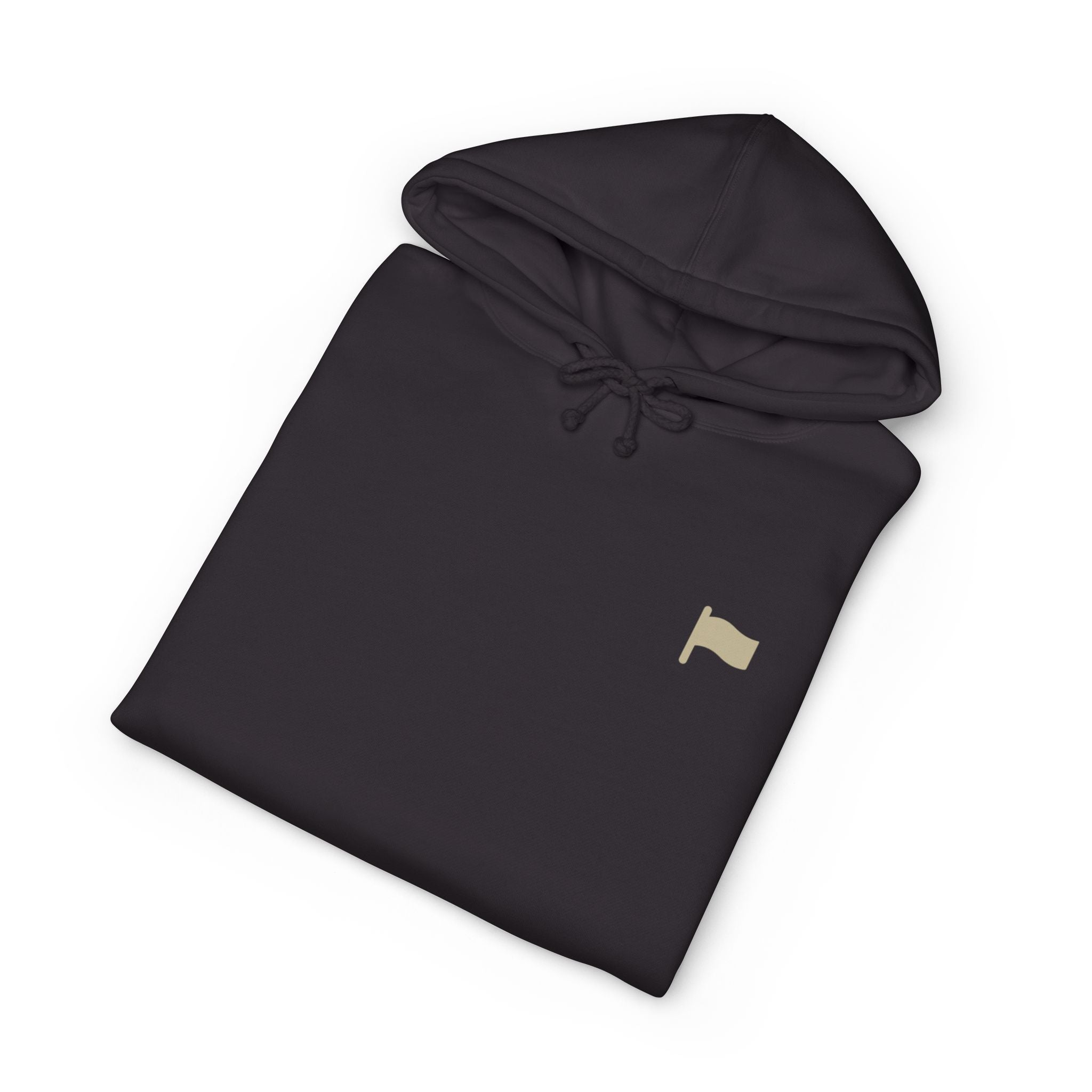 Beige Flag Essential Hoodie (Black Text)