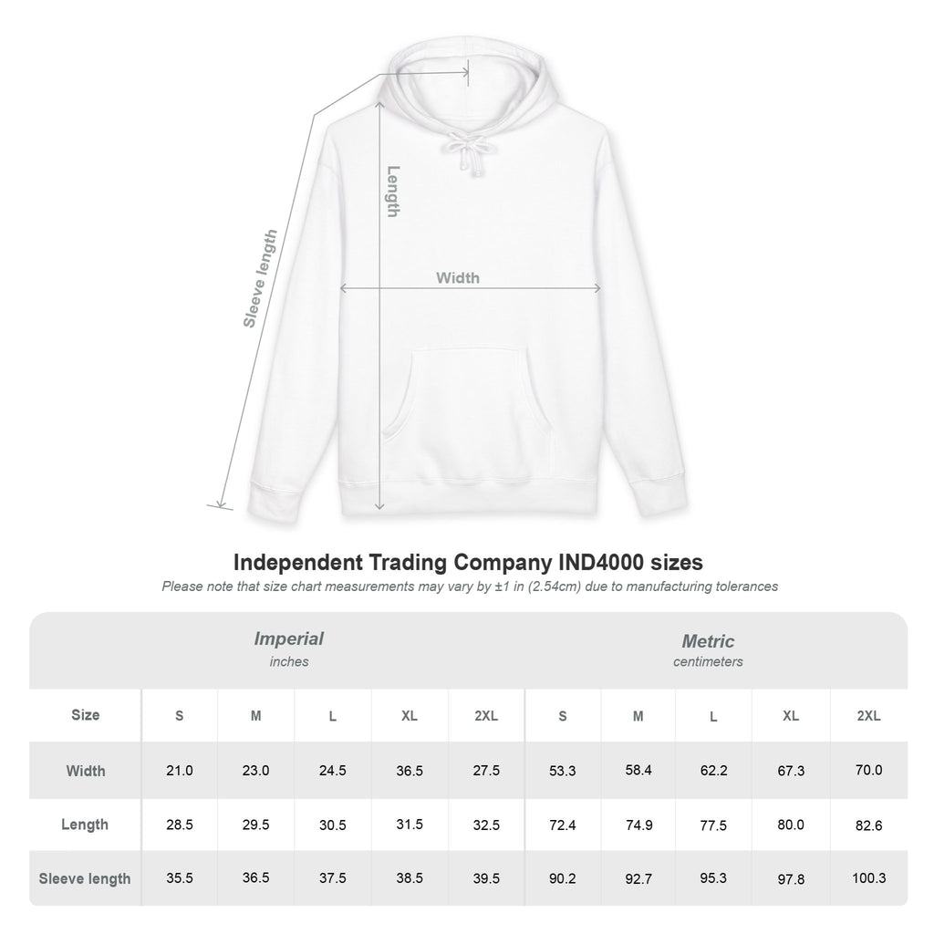 Beige Flag Essential Hoodie (Black Text)