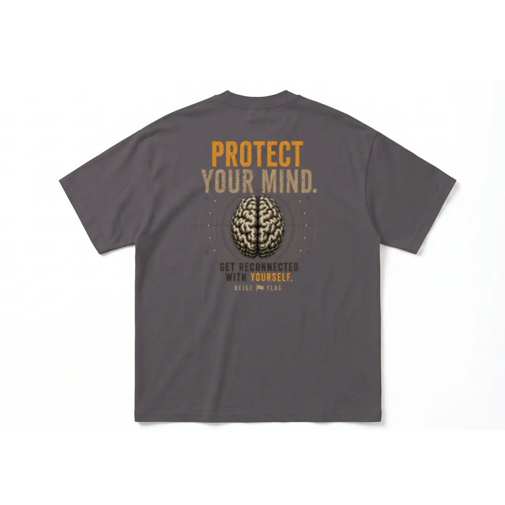 Protect Your Mind. – Oversized Heavyweight T-Shirt