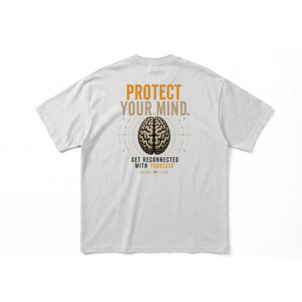 Protect Your Mind. – Oversized Heavyweight T-Shirt