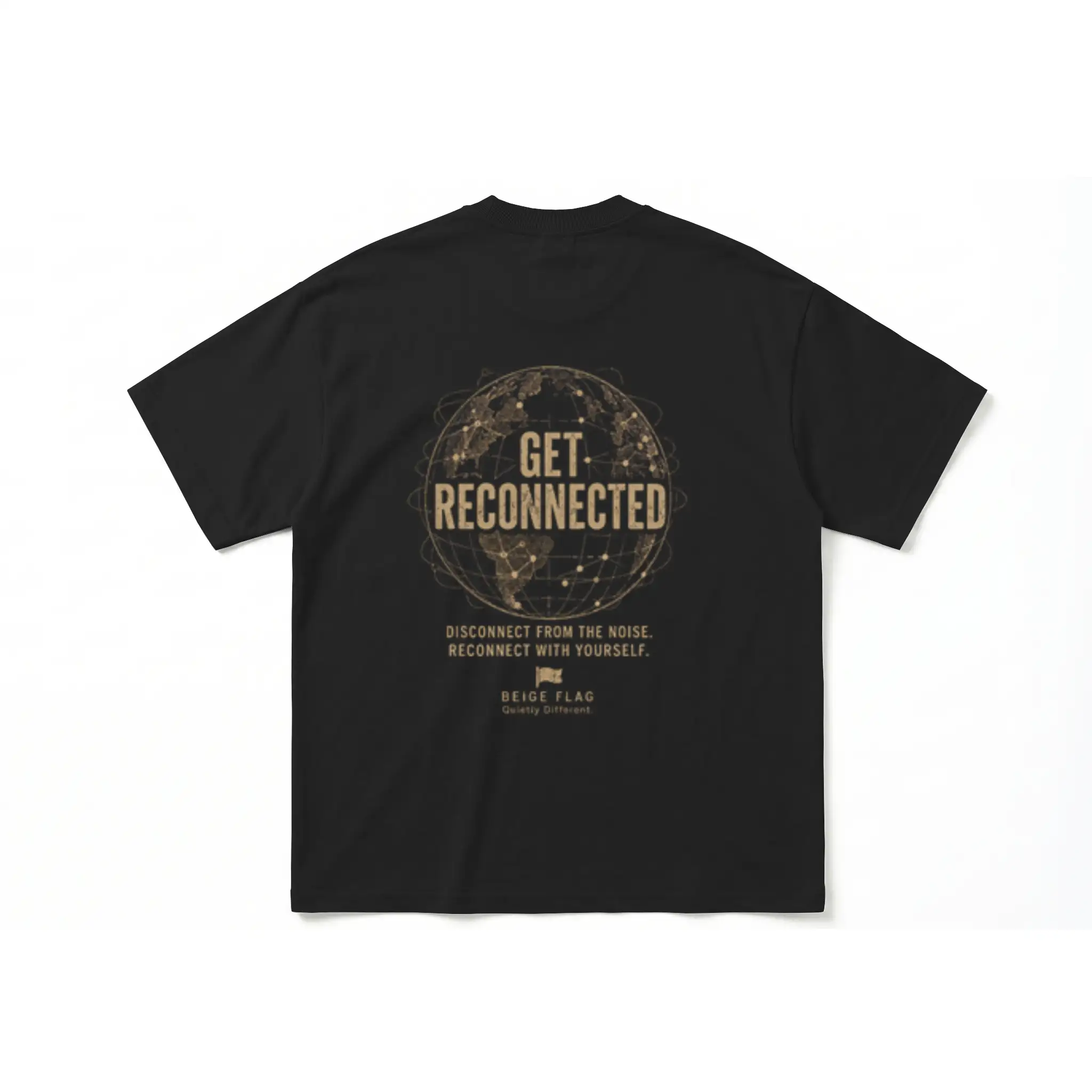 GET RECONNECTED. - Oversized Heavyweight T Shirt
