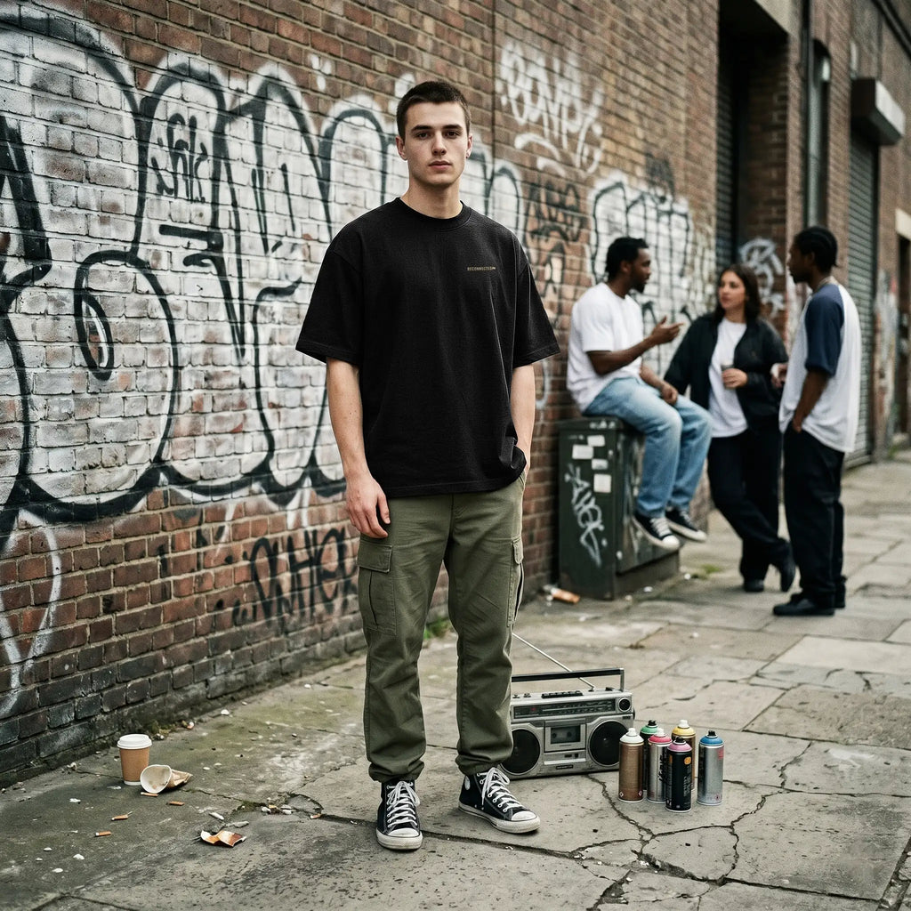  GET RECONNECTED. - Oversized Heavyweight T Shirt