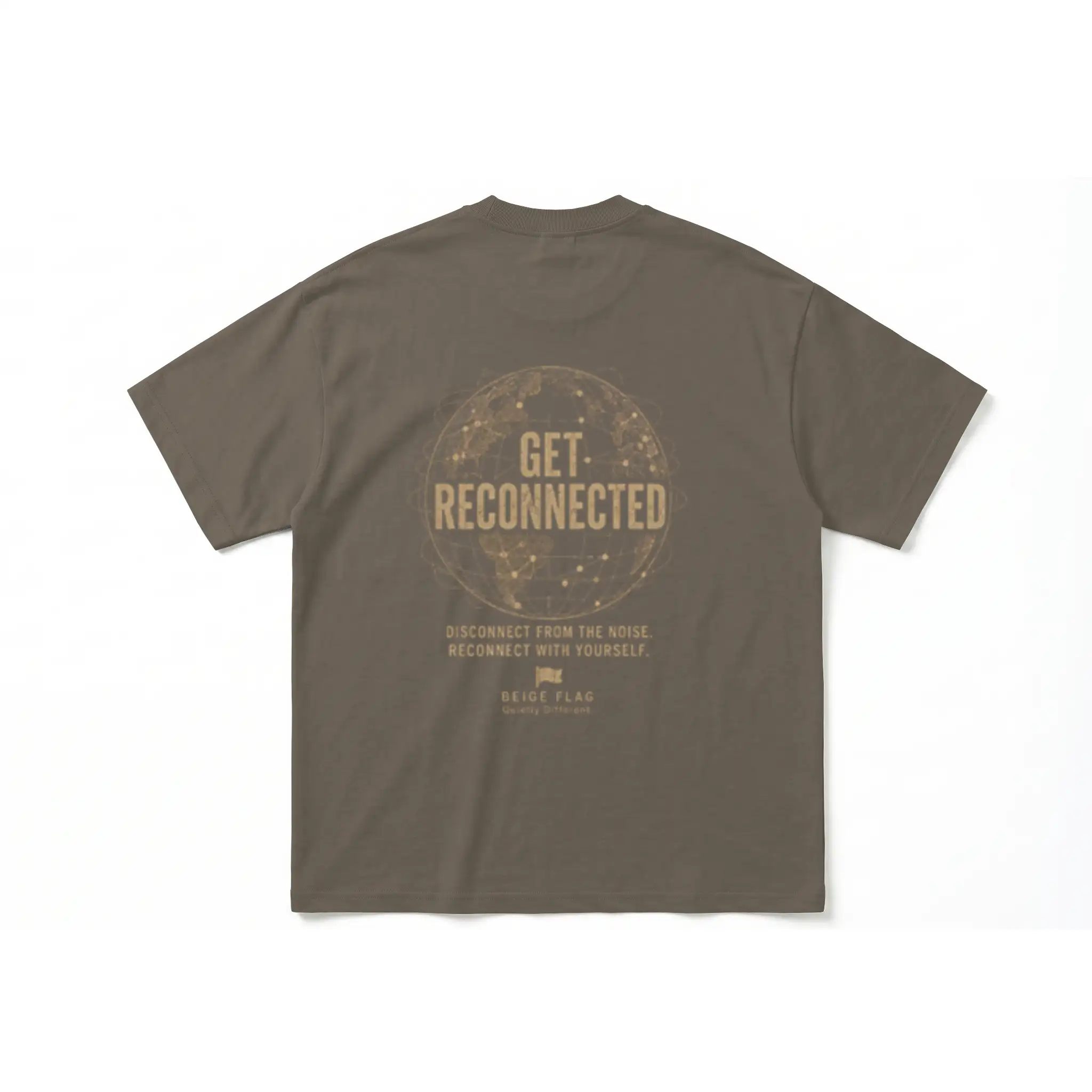  GET RECONNECTED. - Oversized Heavyweight T Shirt
