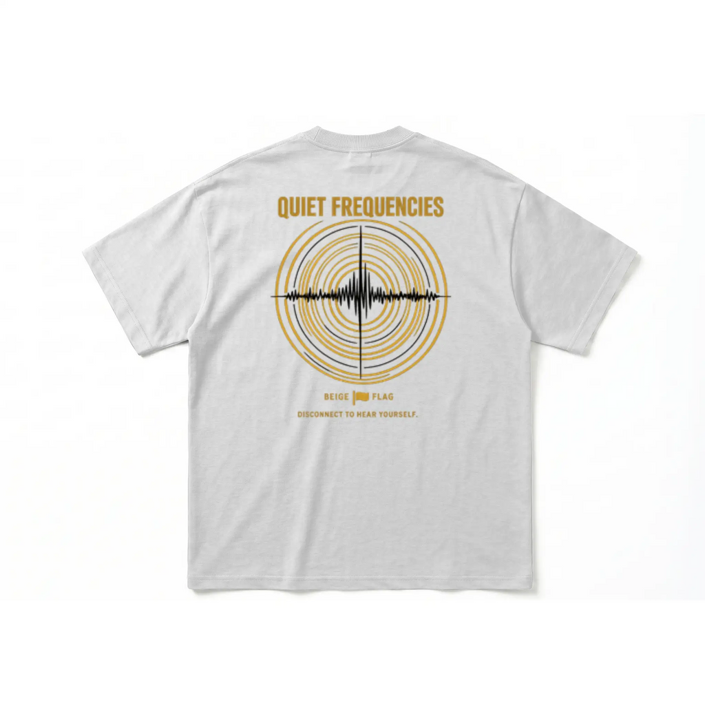 Quiet Frequencies. – Oversized Heavyweight T-Shirt