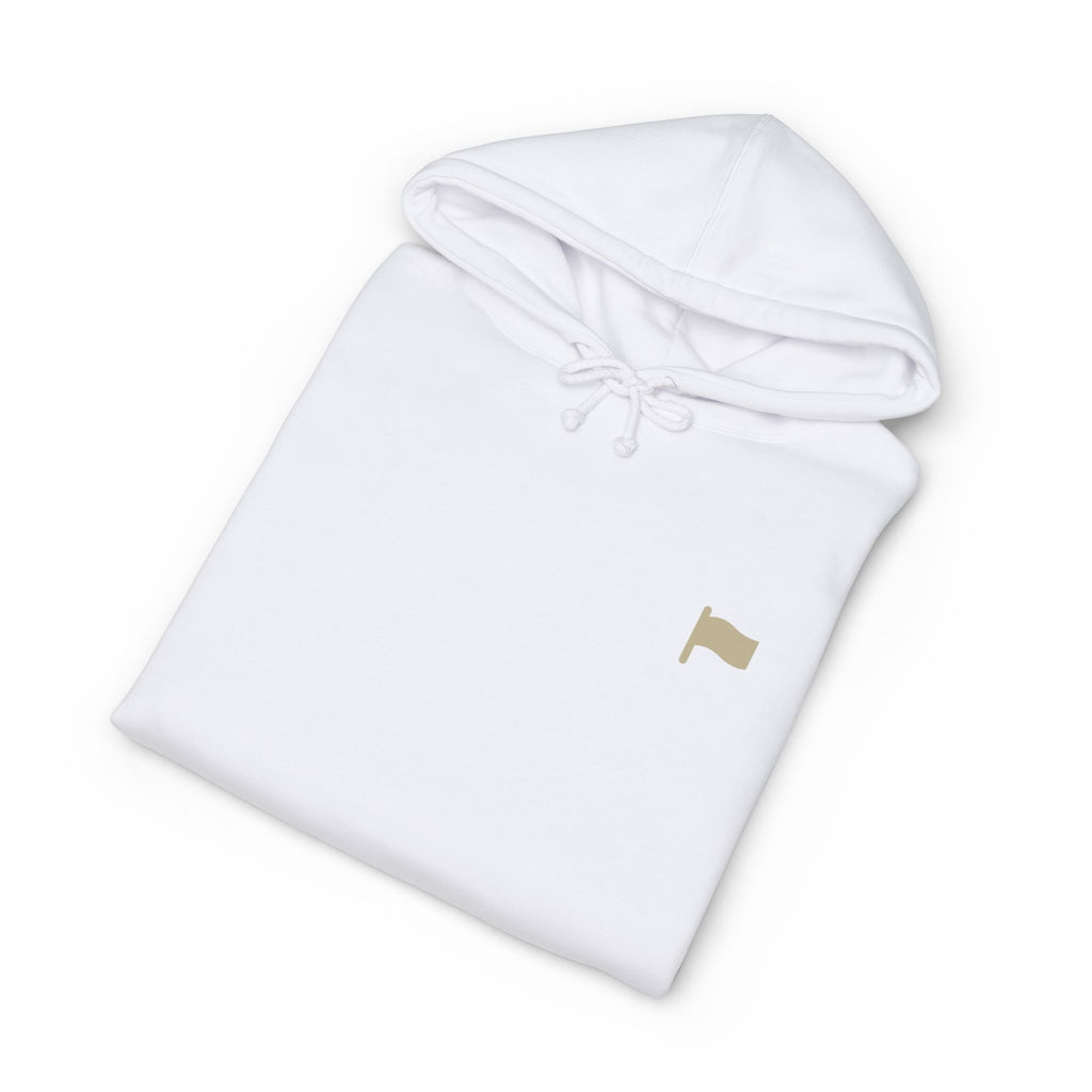 Beige Flag Essential Hoodie (Black Text)