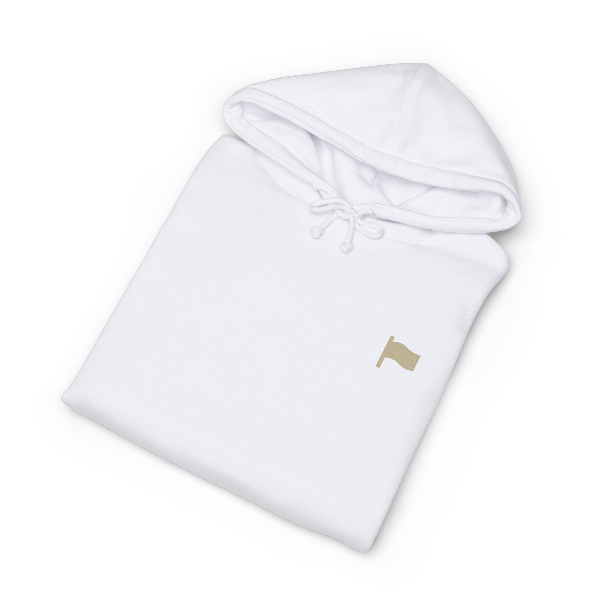 Beige Flag Essential Hoodie (Black Text)