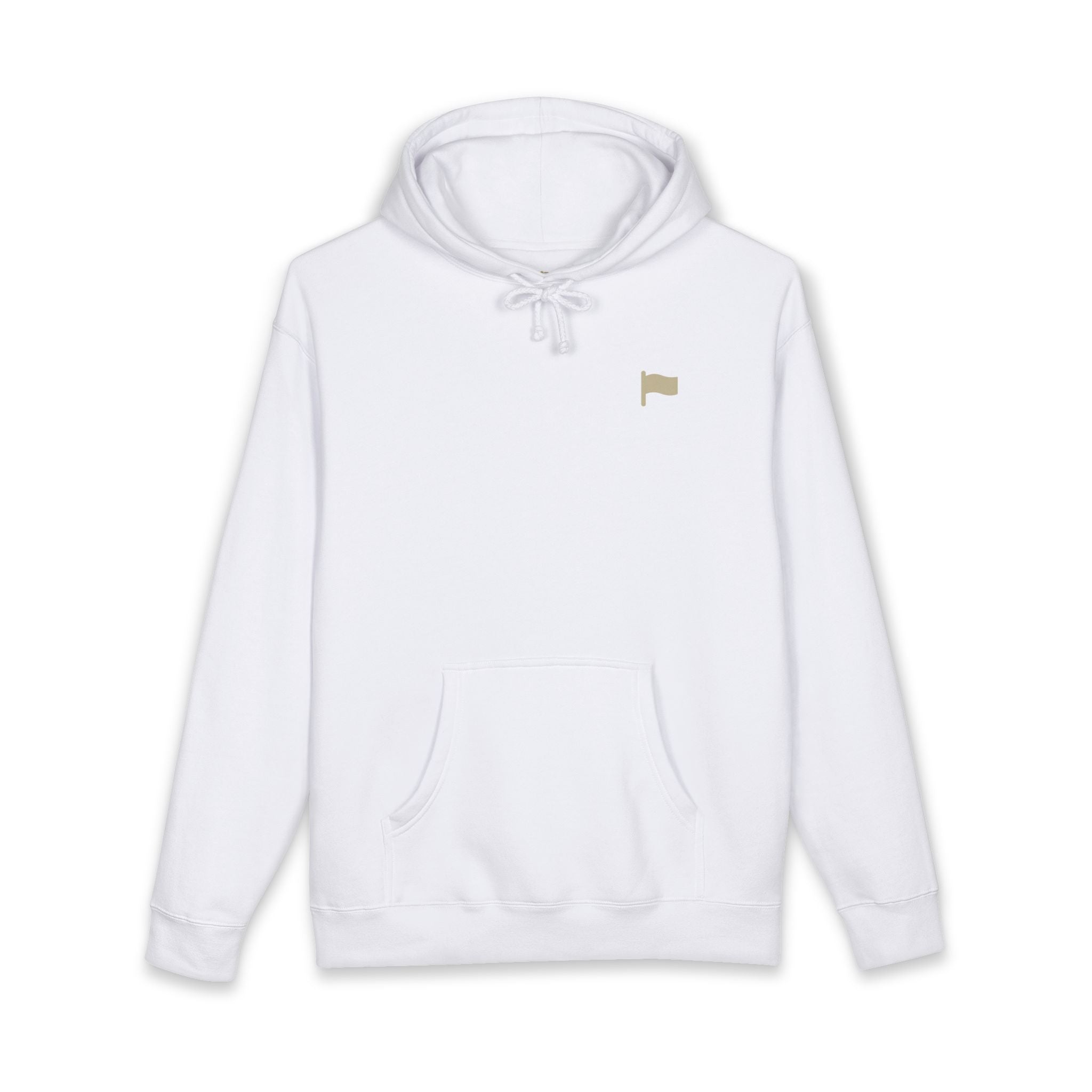Beige Flag Essential Hoodie (Black Text)