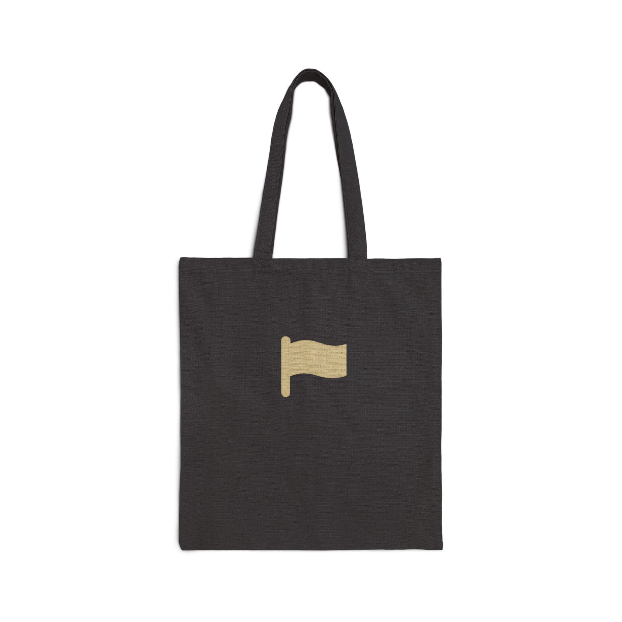 Beige Flag Tote Cotton Canvas Eco Shopper